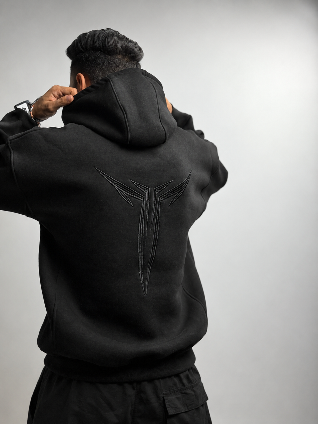 Hoodie -Boxy Fit -Black