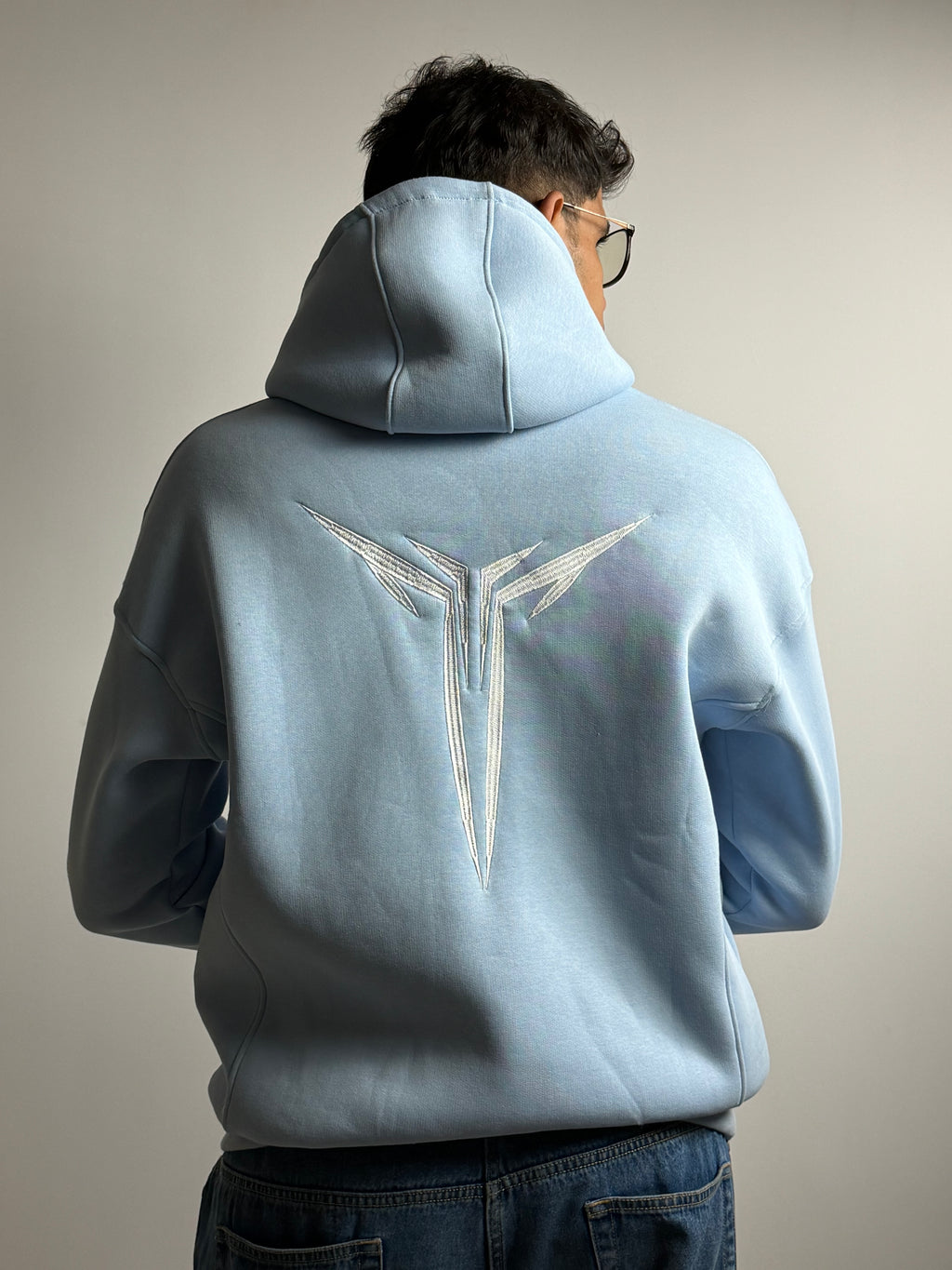 Hoodie -Boxy Fit -Blue