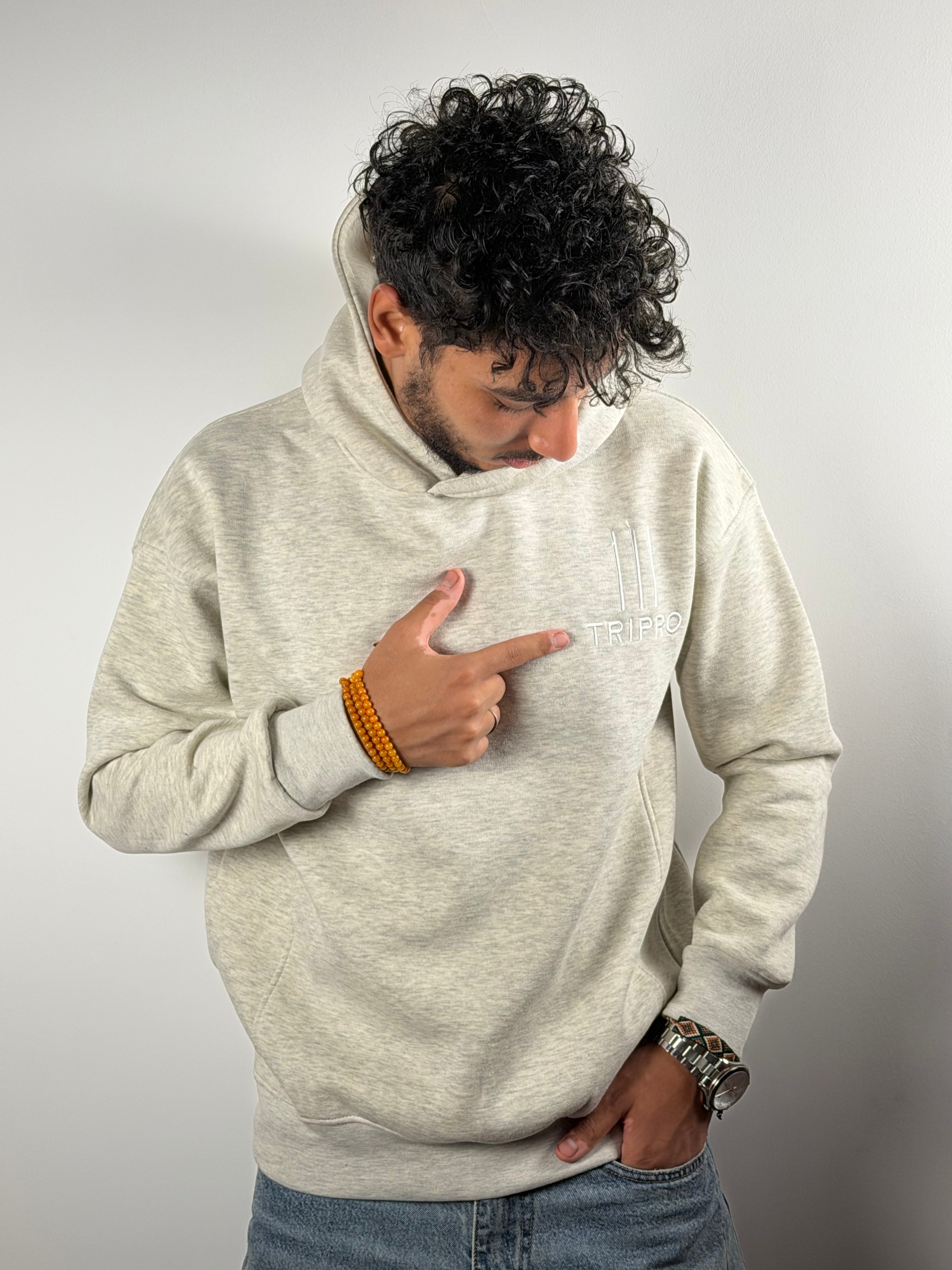 Hoodie -Boxy Fit -Gray