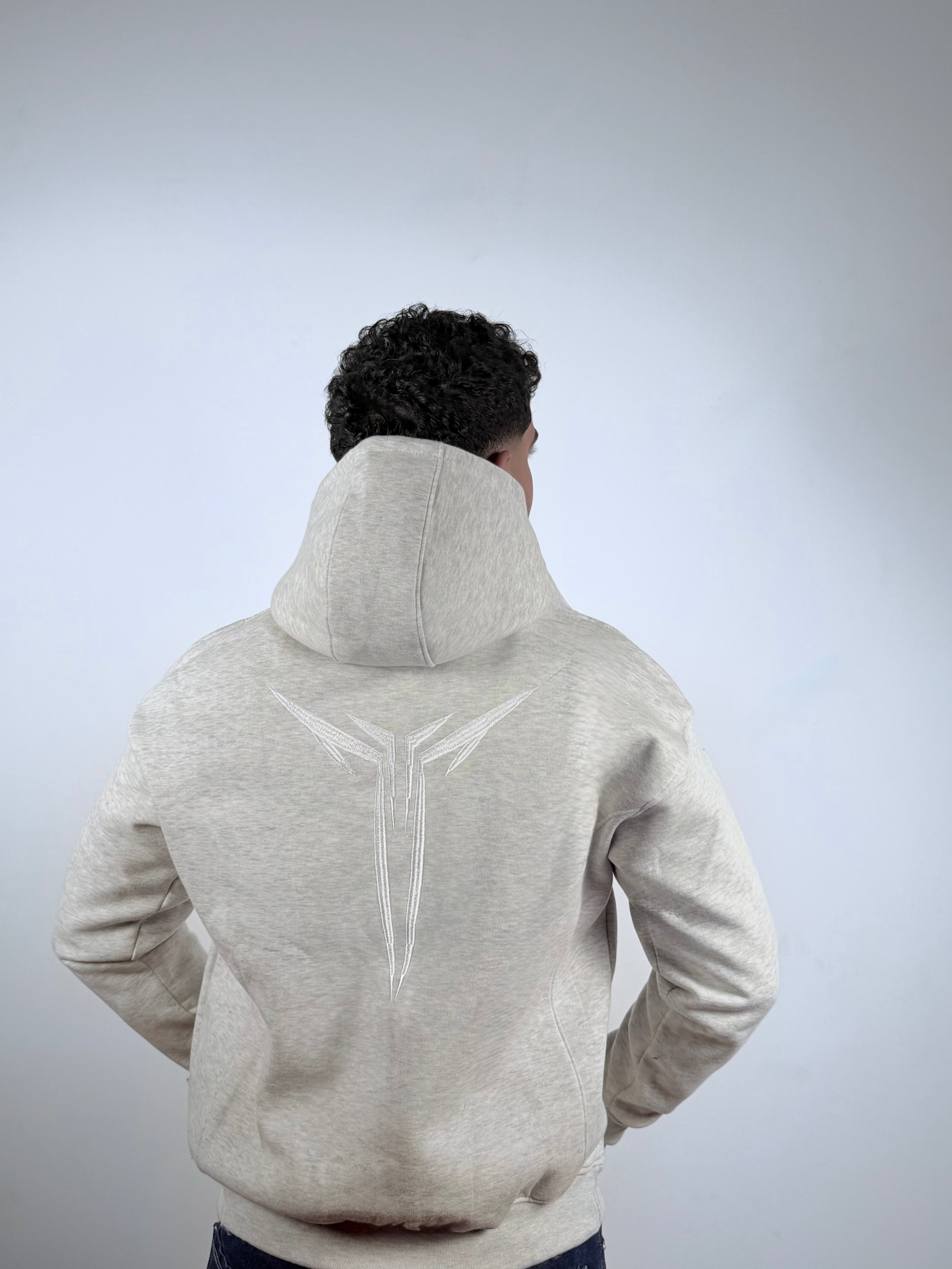 Hoodie -Boxy Fit -Gray