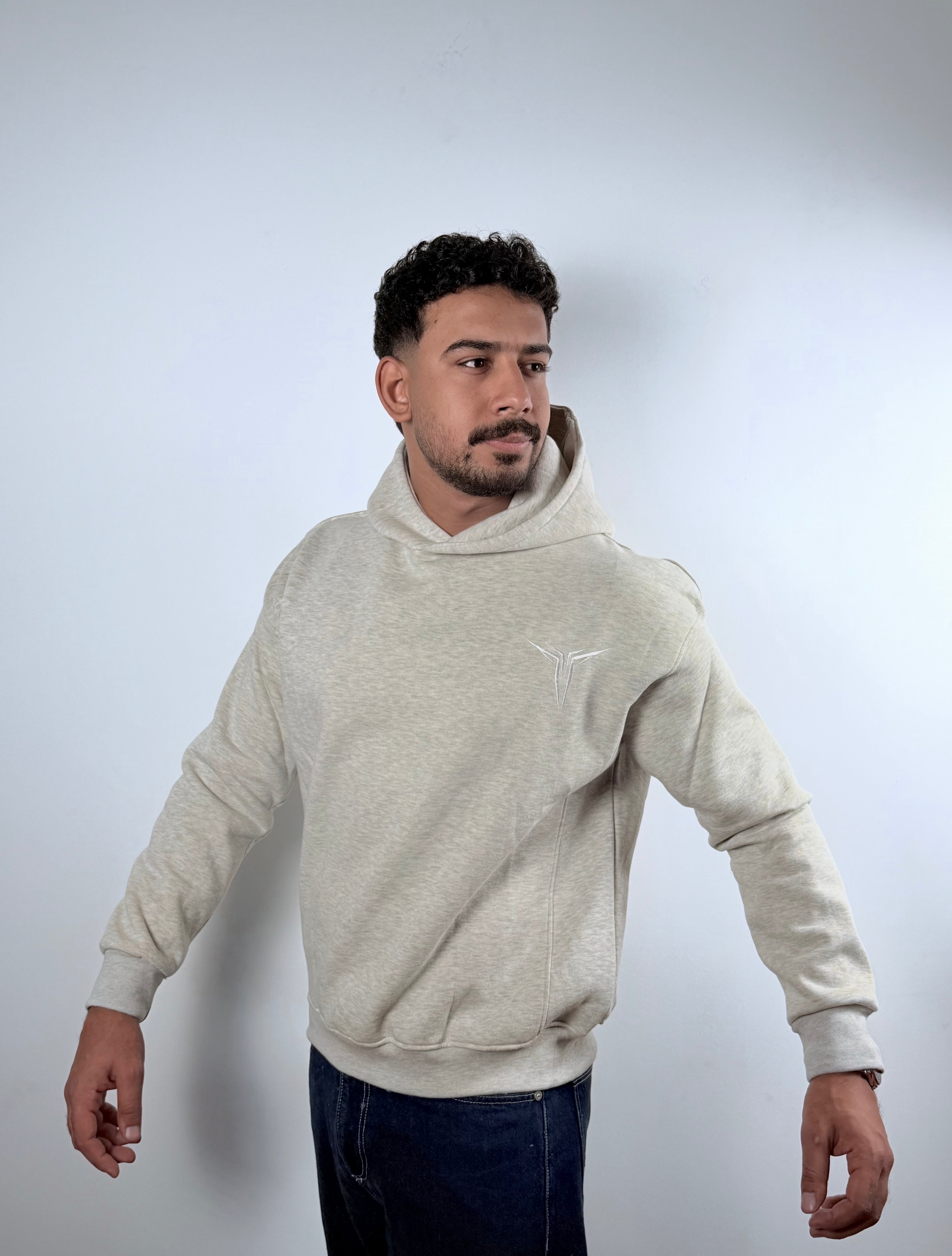 Hoodie -Boxy Fit -Gray