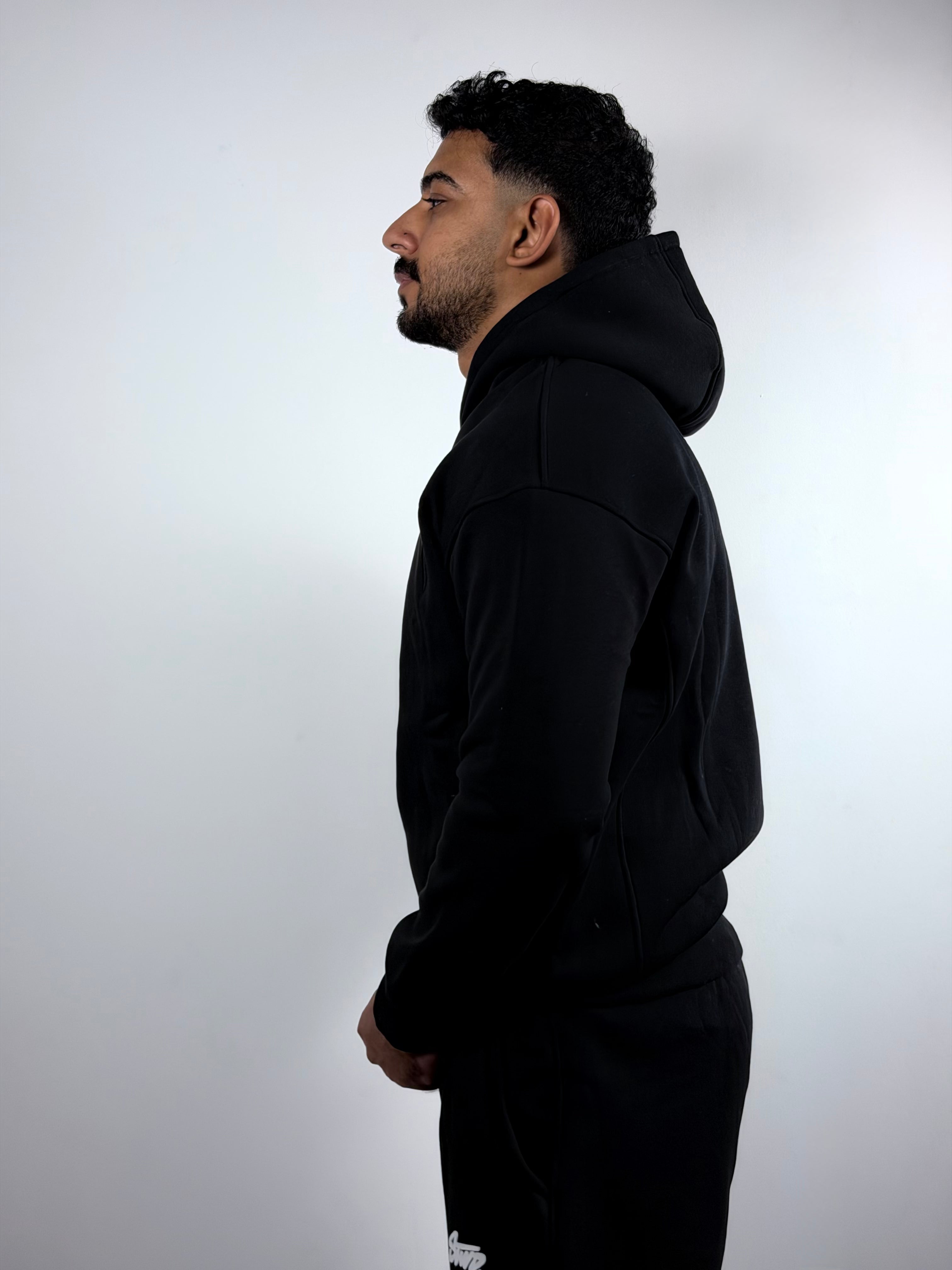 Hoodie -BoxyFit -Black