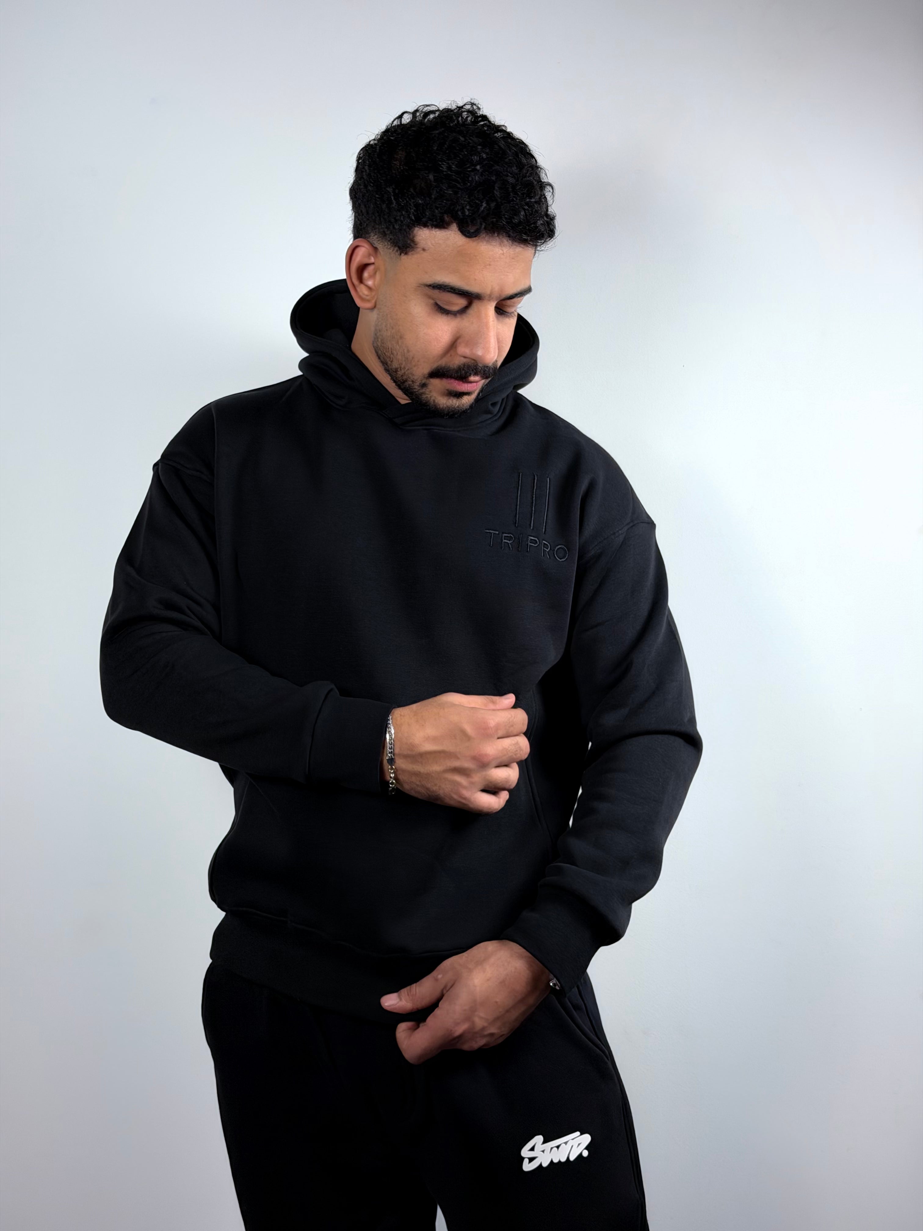 Hoodie -BoxyFit -Black