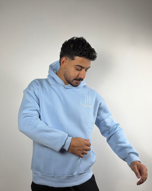Hoodie -Boxy Fit -Blue