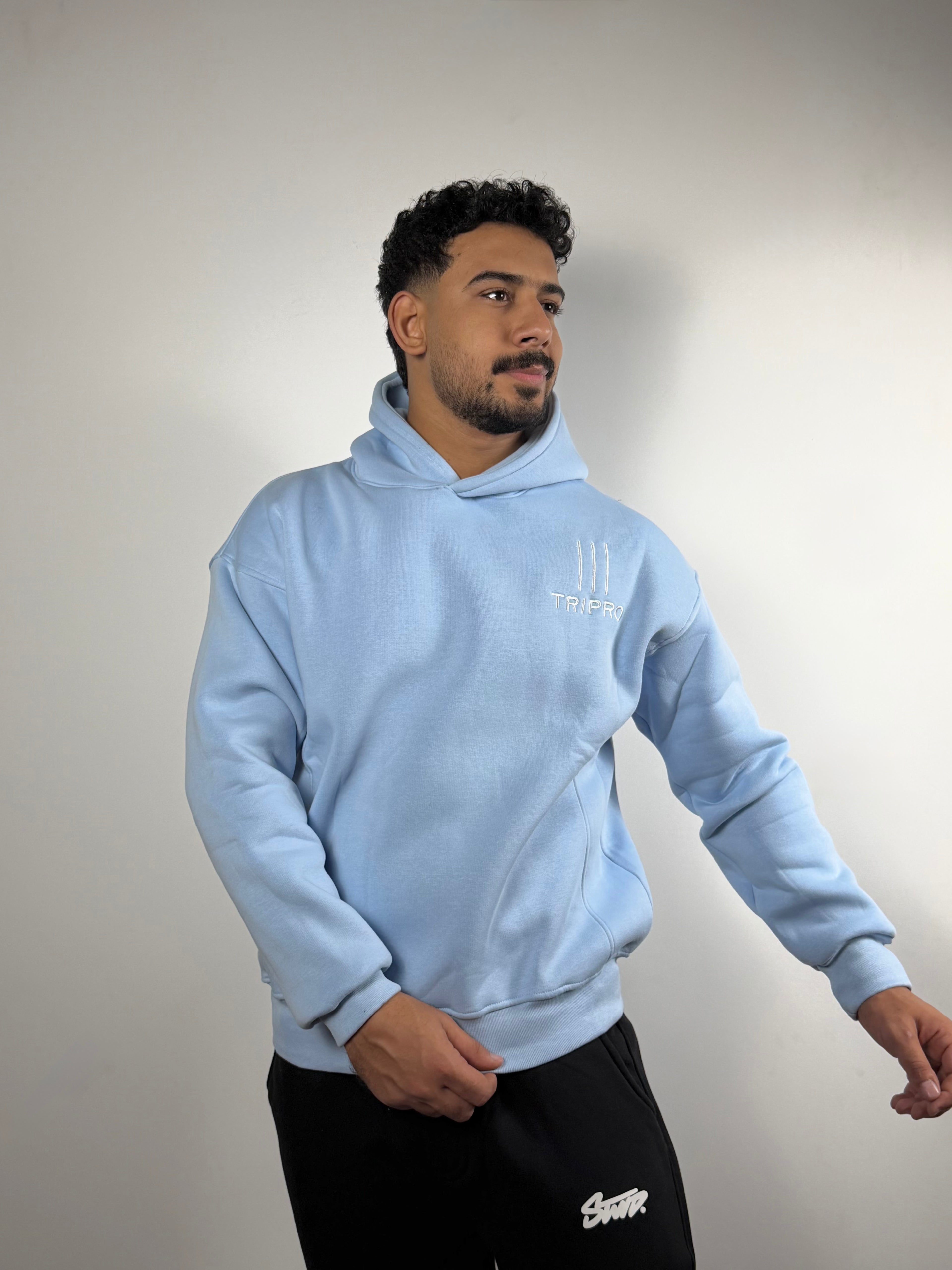Hoodie -Boxy Fit -Blue