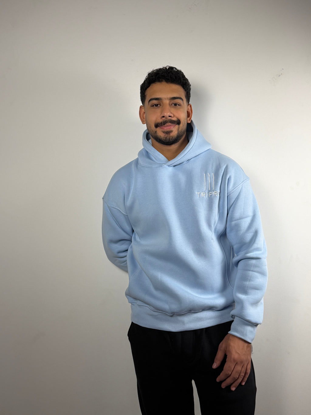 Hoodie -Boxy Fit -Blue