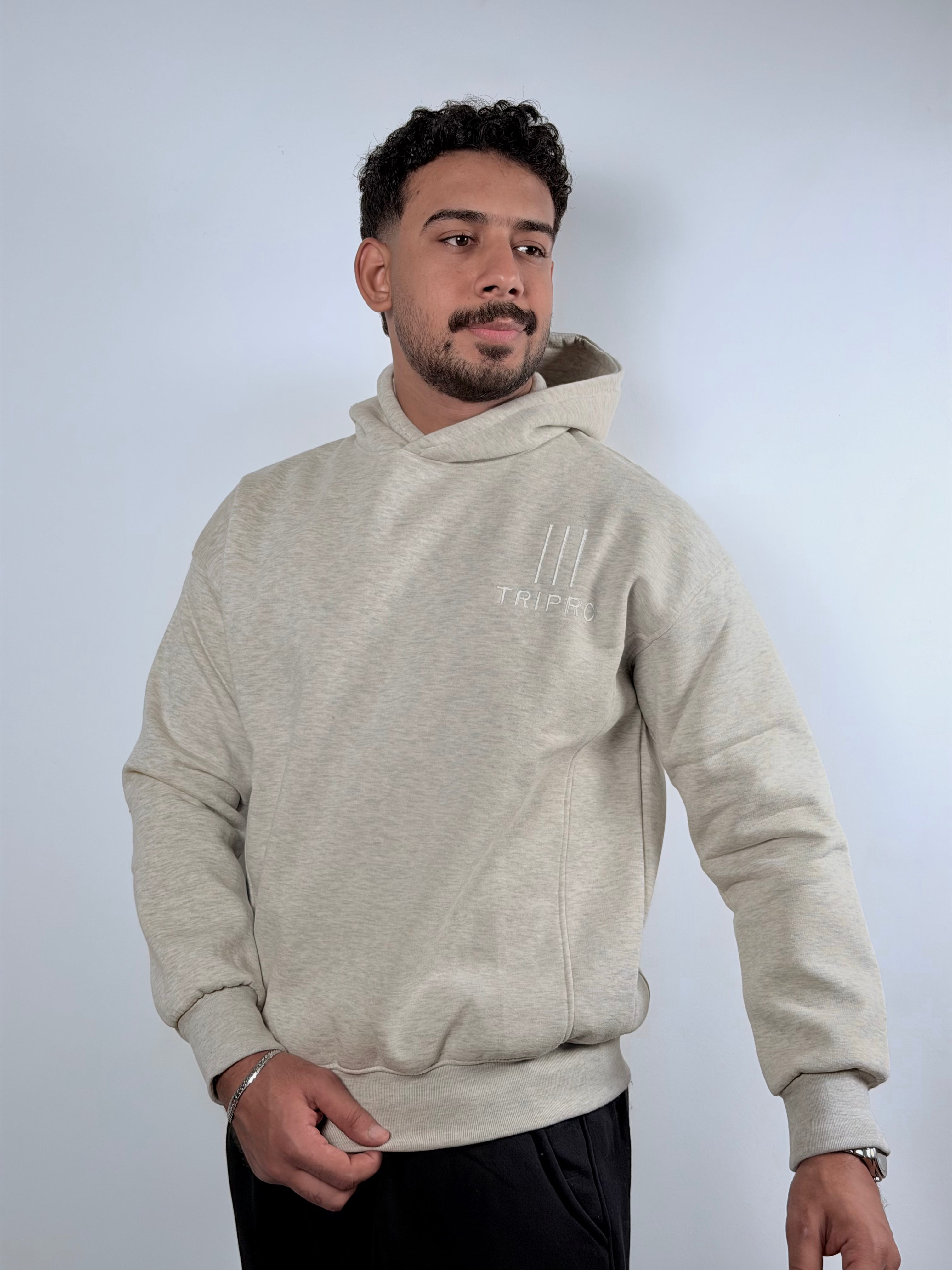 Hoodie -Boxy Fit -Gray