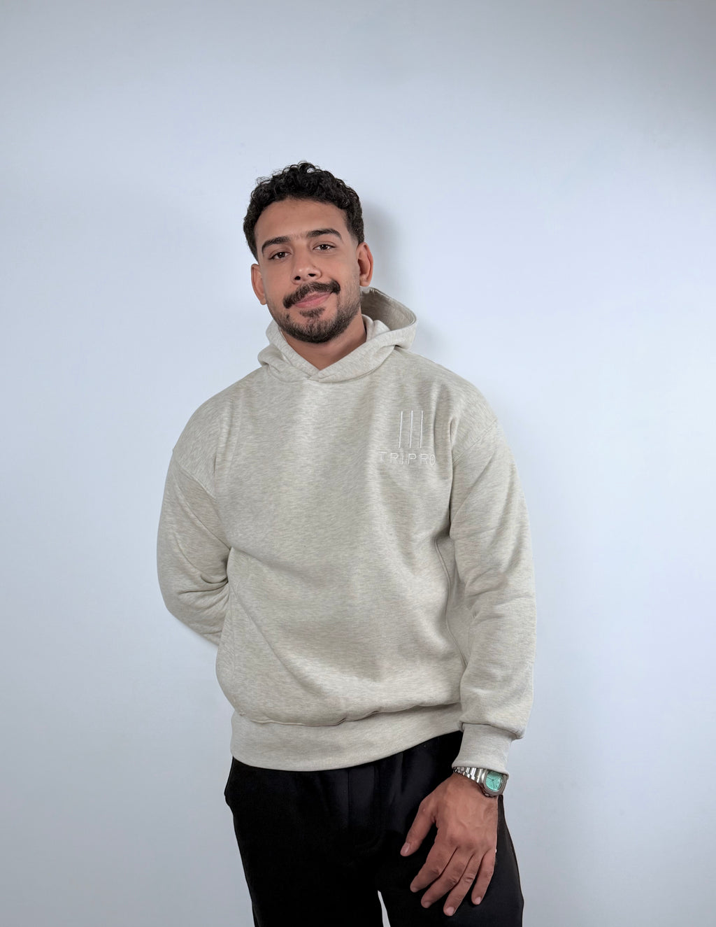 Hoodie -Boxy Fit -Gray