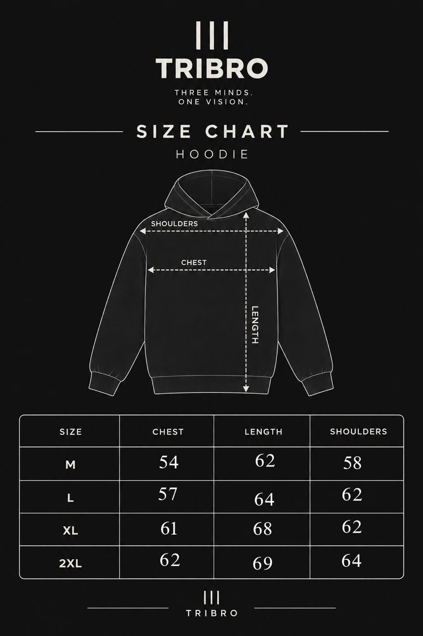 Hoodie -Boxy Fit -Black
